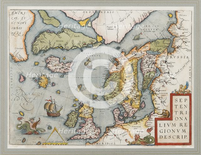 Septentrionalium Regionum Descrip. (The Arctic. Scandinavia), 1572-1575.