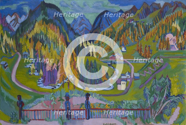 Sertig Valley in Autumn, 1925-1926.