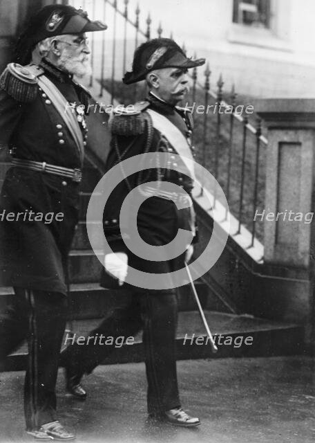 New Years Reception - Major General Frederick Crayton Ainsworth, U.S.A., 1911.  Creator: Harris & Ewing.