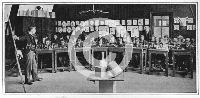 Model drawing at a Higher Grade school, London, c1900 (1901). Artist: Unknown.