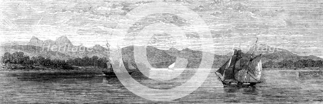 The East African Slave Trade: Lurio River, with the Picos Fragos, 1873. Creator: Unknown.