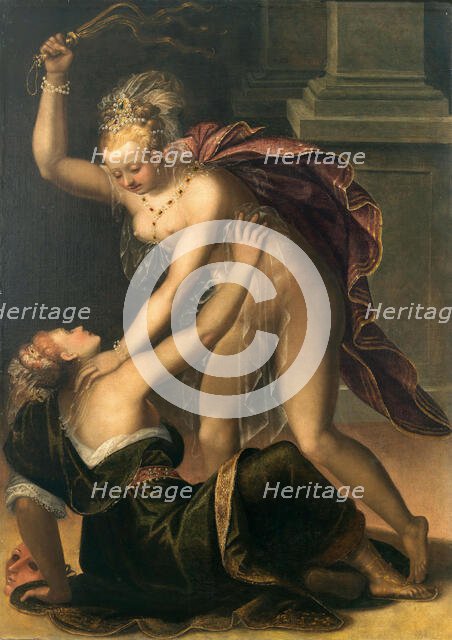 Truth punishing Falsehood. Creator: Ravesteyn, Dirck de Quade van (1565/70-1619).