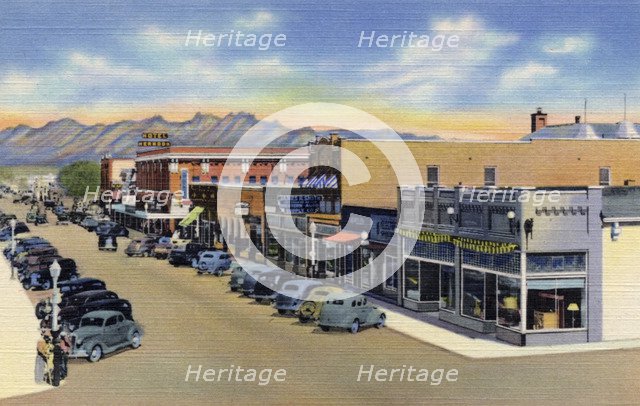 Main Street, Clovis, New Mexico, USA, 1940. Artist: Unknown