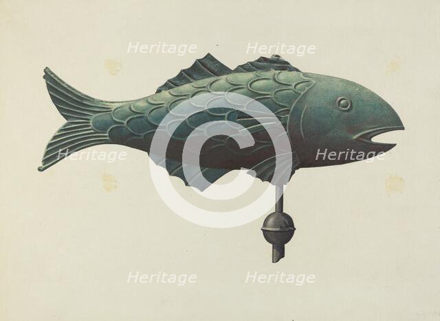 Weather Vane (Fish), 1935/1942. Creator: Unknown.