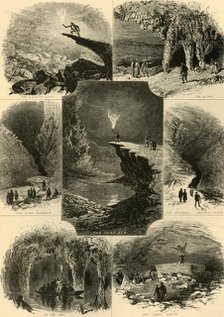 'Scenes in Mammoth Cave', 1874.  Creator: Alfred Waud.