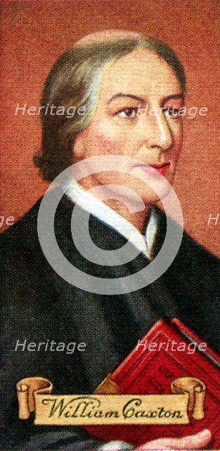 William Caxton, taken from a series of cigarette cards, 1935. Artist: Unknown