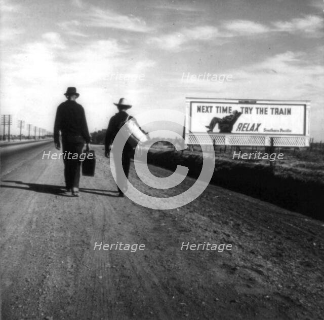 Toward Los Angeles, California, 1937. Creator: Dorothea Lange.