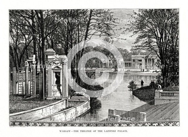 'Warsaw - The Theatre of the Lazienki Palace', Poland, 1879. Artist: Laplante