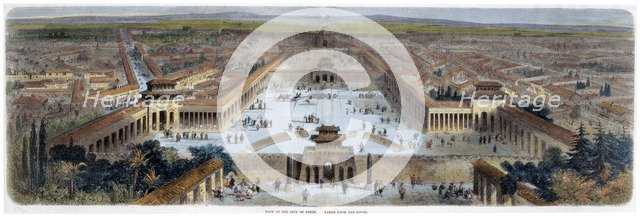 'View of the City of Peking Taken from the South', China, mid 19th century. Artist: Adolphe Rouargue