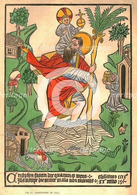'The St. Christopher of 1423'. Creator: Unknown.