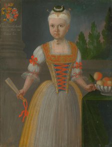 Klára Horvath Stancic aged six, 1740. Creator: Ján Gottlieb Kramer.