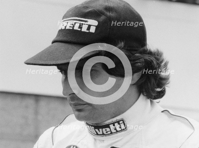 Nelson Piquet at the British Grand Prix, Silverstone, 1985. Artist: Unknown