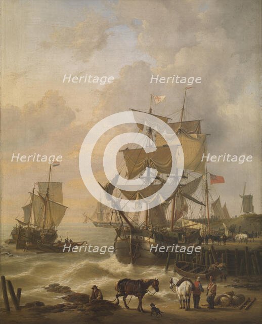 Rising Tide, 1839. Creator: Louis Verboeckhoven.