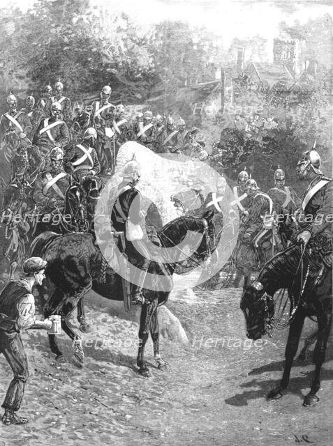 'The Cavalry Manoevres; The Guards on the march from Aldershot to Churn camp, 1890. Creator: Unknown.