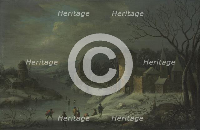 Winter Landscape, c. 1680-1718. Creator: Jan Griffier (Dutch, 1648-1718), attributed to.