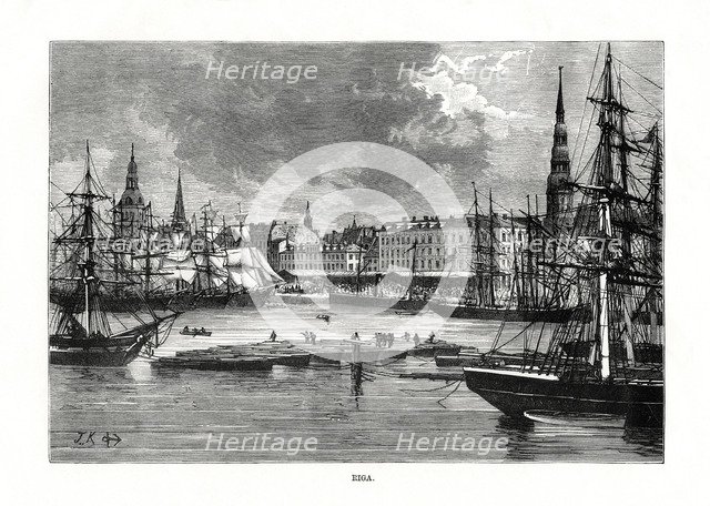 Riga, Latvia, 1879. Artist: Unknown