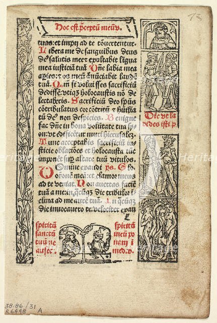 Leaf from Cursus Beate Marie Virginis (The Journey of the Blessed Virgin Mary)...1929. Creators: Unknown, Marcus Reinhard, Wilhelm Ludwig Schreiber.