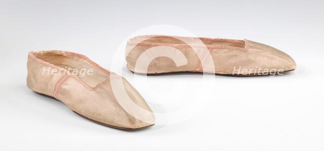 Evening slippers, probably American, 1830-45. Creator: Unknown.