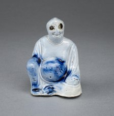 Seated Buddha, Staffordshire, 1750/65. Creator: Staffordshire Potteries.