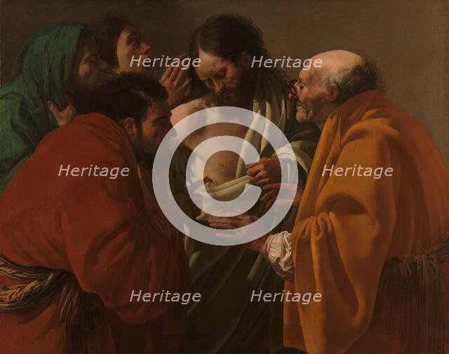 The Incredulity of Thomas, c.1622. Creator: Hendrick ter Brugghen.