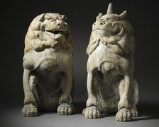 Pair of Guardian Animals (image 1 of 14), c.1250. Creator: Unknown.