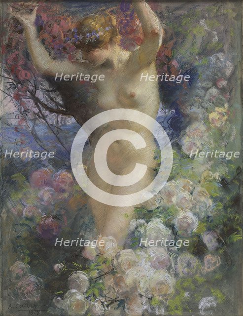 Among the roses (Parmi les roses), 1917.