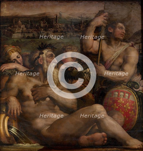 Allegory of Prato, 1563-1565. Artist: Vasari, Giorgio (1511-1574)