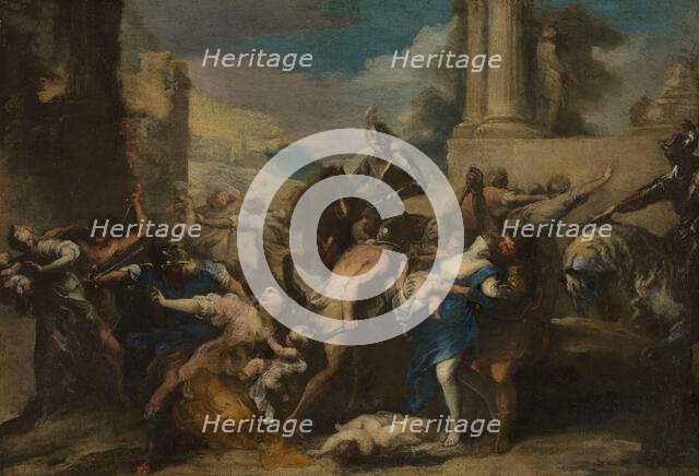 The Massacre of the Innocents, probably between 1650 and 1659. Creator: Valerio Castello.