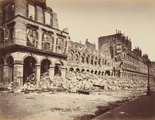 Finance Ministry, Burned. Exterior View, 1871. Creator: Alphonse J. Liébert.