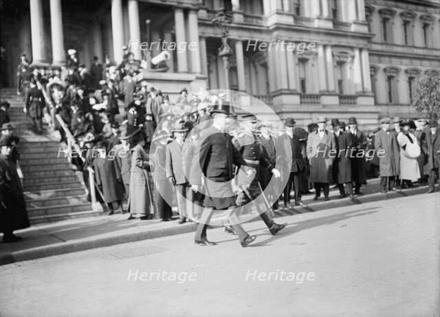 New Year's Reception at White House - General View; Army And Navy Officers, 1912. Creator: Harris & Ewing.