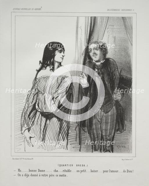 Baliverneries Parisiennes. Creator: Paul Gavarni (French, 1804-1866).