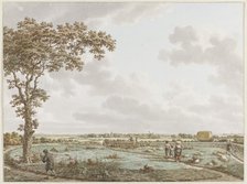 Landscape with the Table Mountain, seen from Sint-Janskerkhof near Laren, c.1795.  Creator: Jacob Cats.