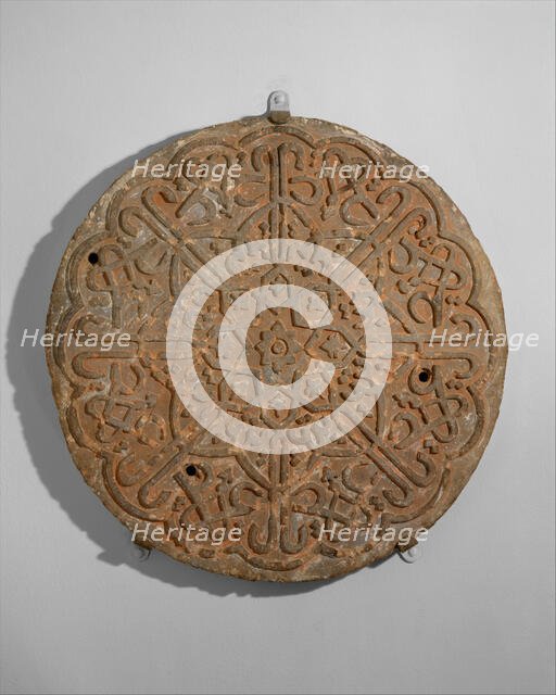 Calligraphic Roundel, inscribed "Ya 'Aziz" (Oh Mighty), India, late 16th-early 17th century. Creator: Unknown.