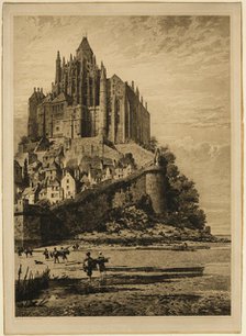 Mont Saint-Michel, 1882. Creator: Axel Herman Haig.