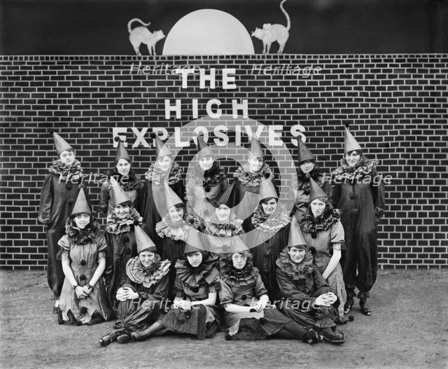 Concert party of the Cunard Shell Works, Bootle, Merseyside, 1917. Artist: H Bedford Lemere.