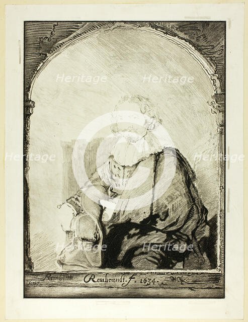 Portrait of a Man in an Arm Chair..., published 1821. Creator: Christian Josi.