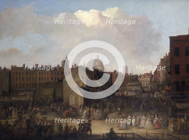 'St Bartholomew's Fair, Smithfield', (c1737-c1743?). Artist: Unknown
