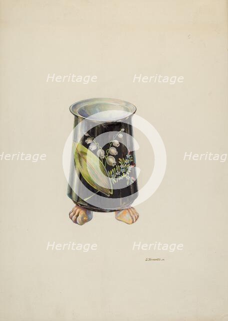 Vase, c. 1937. Creator: Gerald Transpota.