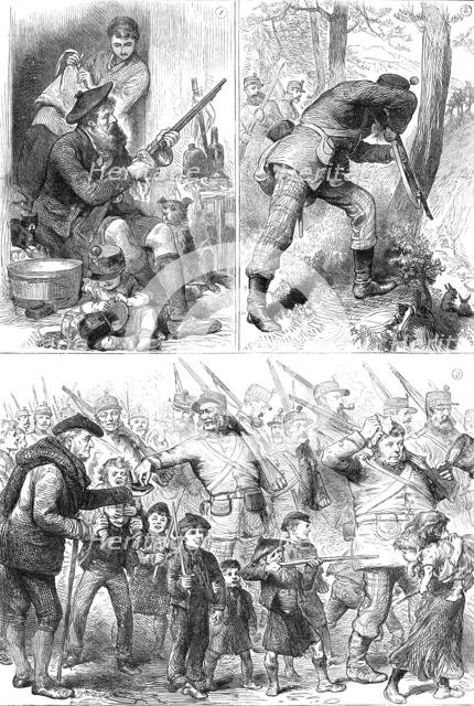 The Royal Visit to Edinburgh: The Scottish Volunteers, 1881. Creator: Unknown.