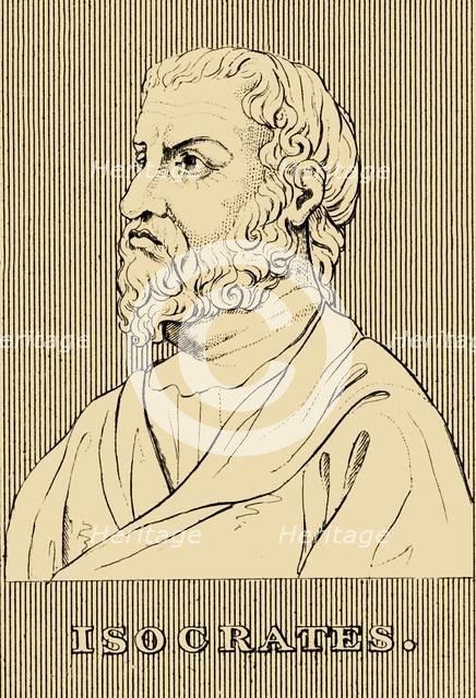 'Isocrates', (436-338 BC), 1830. Creator: Unknown.