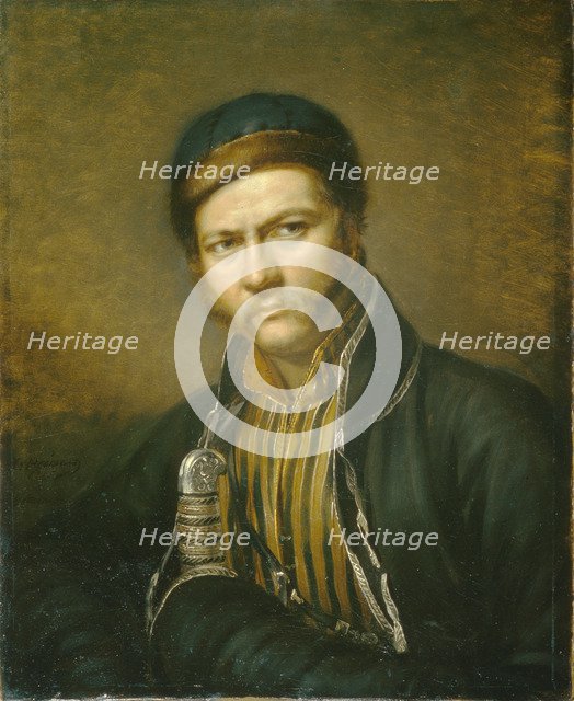 Portrait of the painter Alexander Orlowski (1777-1832), 1815. Artist: Reichel, Karl (1788-1857)