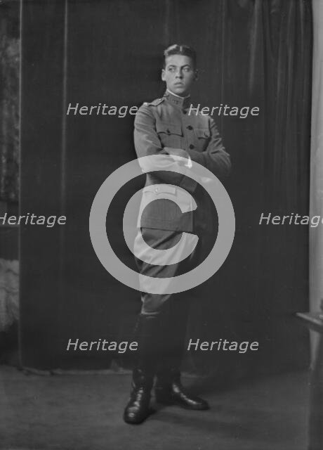 Lieutenant H. Wanger, portrait photograph, 1918 Sept. 20. Creator: Arnold Genthe.