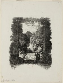 Frontispiece for Fables and Tales by Hippolyte de Thierry-Faletans, 1868. Creator: Rodolphe Bresdin.