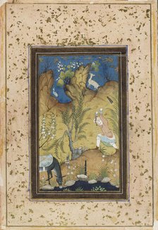 Farhad makes a staircase to the palace of Shirin, 1600-1699. Creator: Unknown.