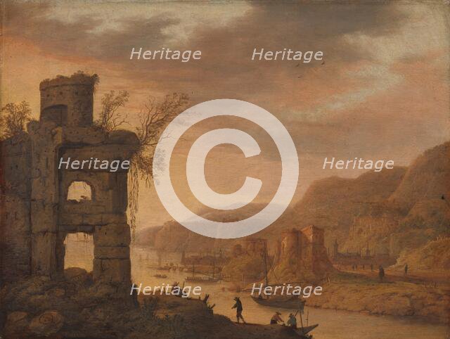 River Landscape, 1630-1675. Creator: Dirck Verhaert.