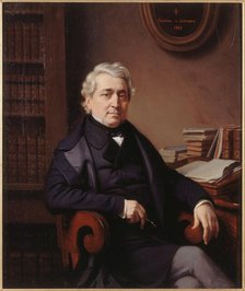 Portrait of Thomas Sauvage (1794-1877), playwright, 1850. Creator: Claudius Lavergne.