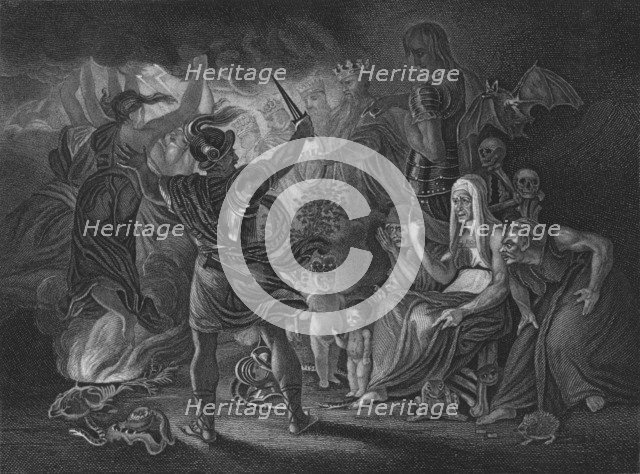Act IV Scene i from Macbeth, c19th century. Artist: Unknown.