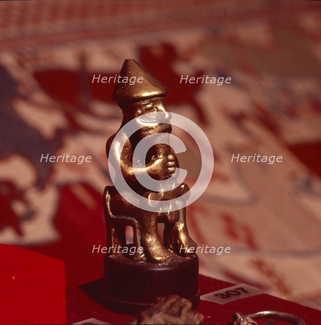 Bronze statuette of Thor, Viking God, c1000. Artist: Unknown.