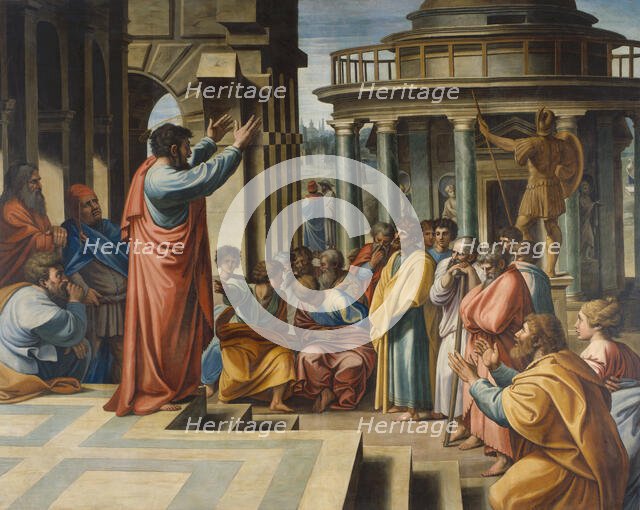 Paul preaching in the Areopagus, 1729-31. Creator: Sir James Thornhill.