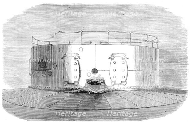 The turret of H.M.S. Glatton: effect of the last shot, 1872. Creator: Unknown.